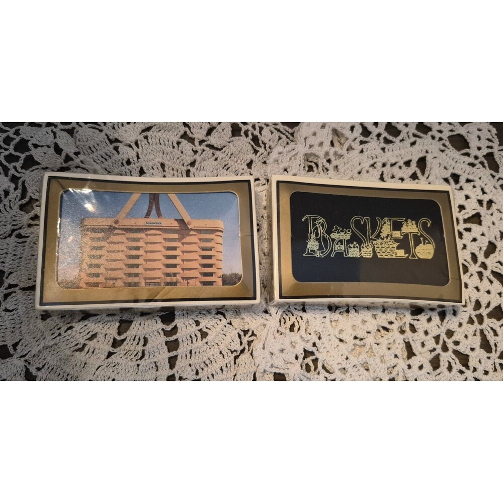 Gemaco Bridge Playing Cards Longaberger Basket Building Design UNOPENED
